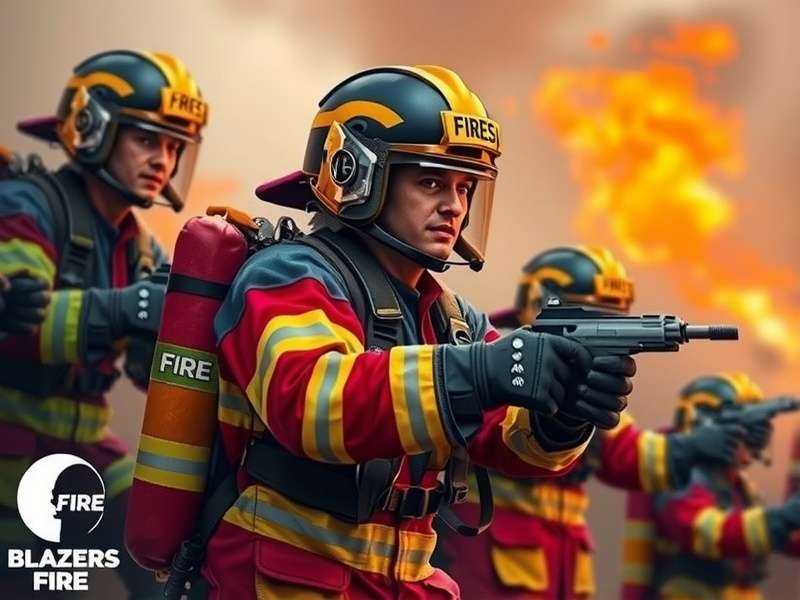 Mumbai Fire Blazers game cover featuring firefighters in Mumbai